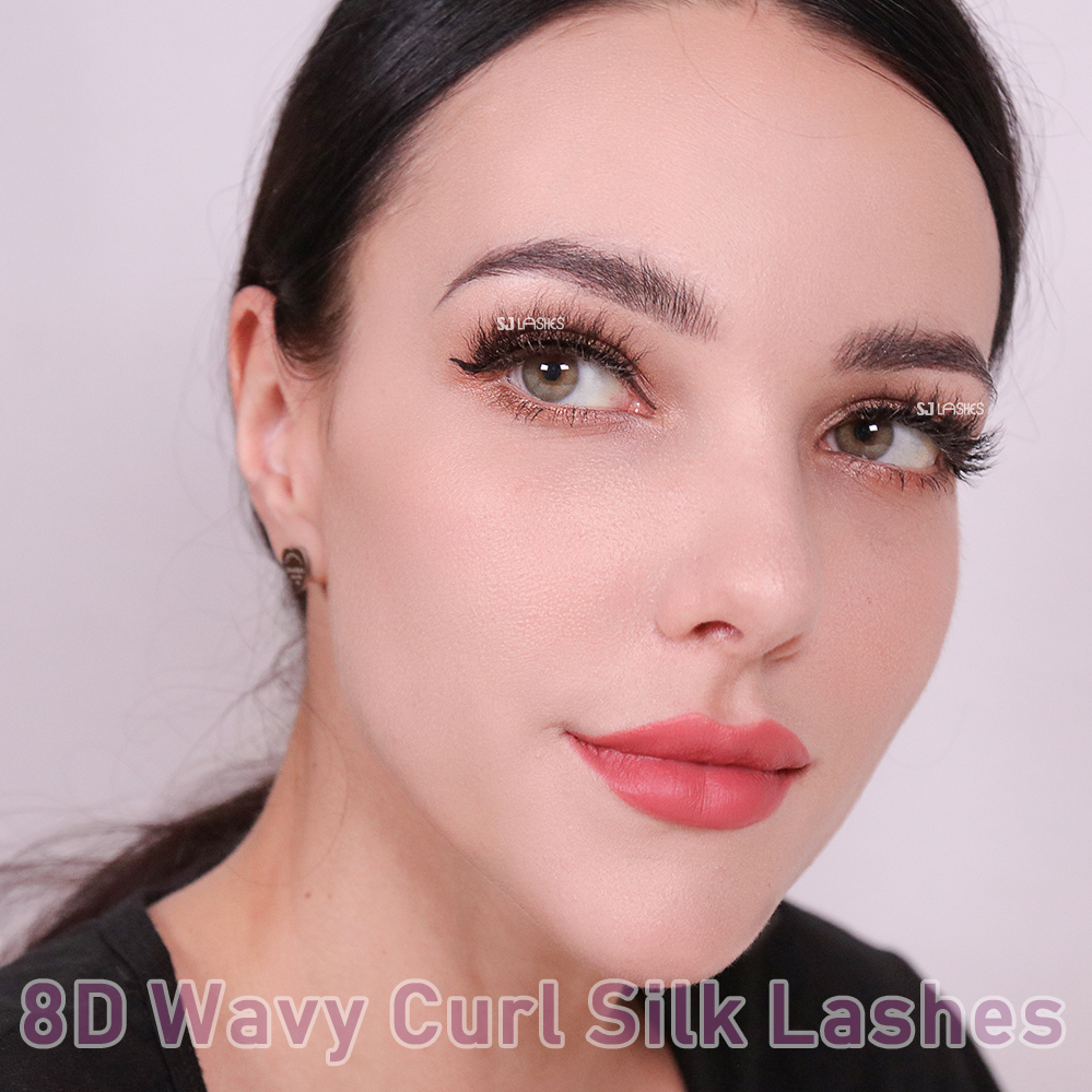 8D Vegan Silk Lashes with Kinky Curl