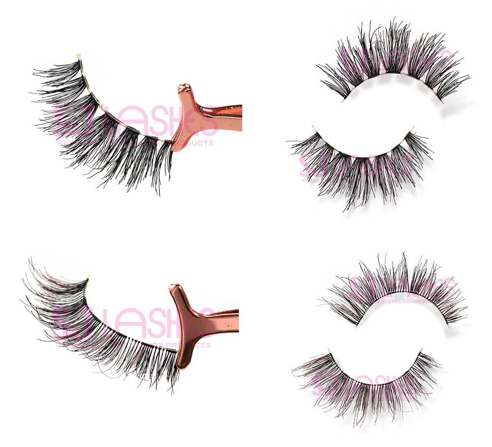 3D Double-Layered Human Hair Lashes with Private Label Option