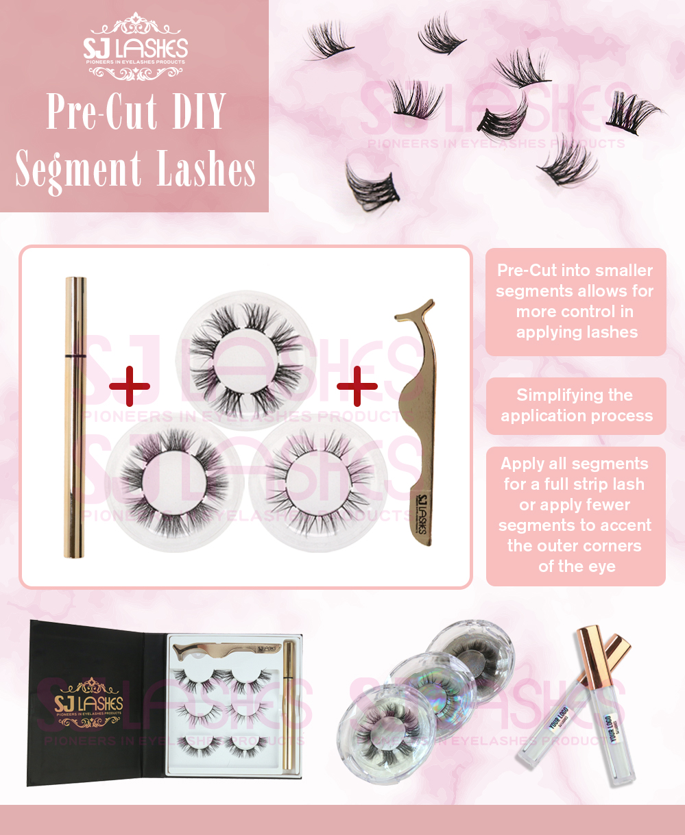 Different Packaging Options for DIY Segment Lashes