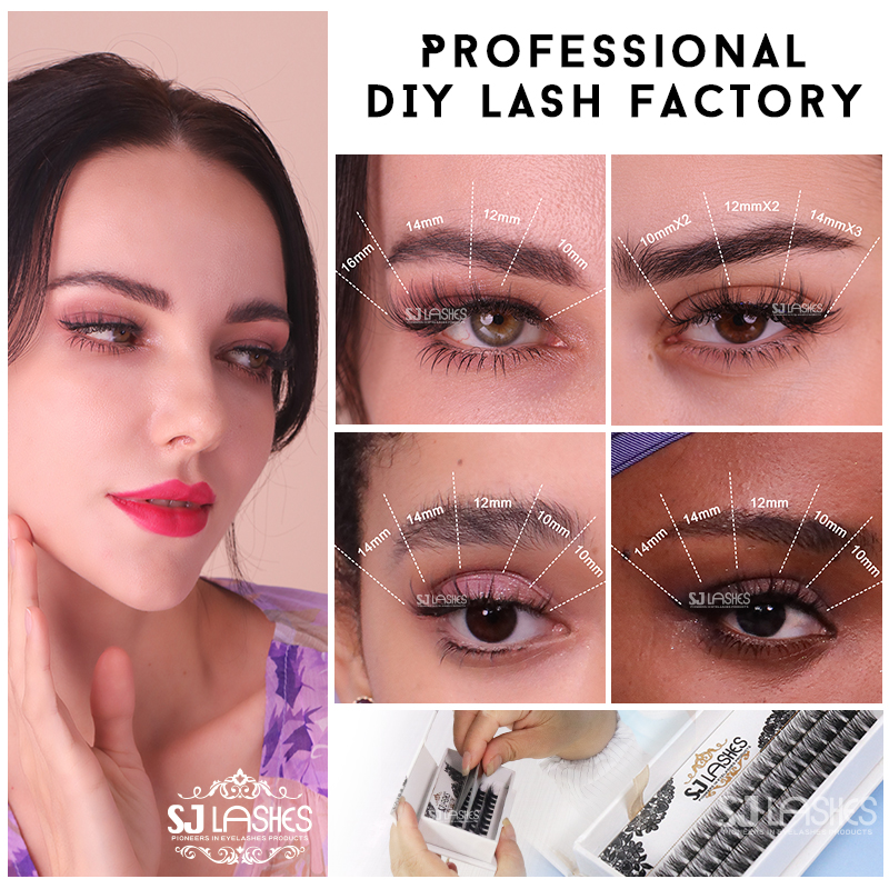 Pre-Bonded DIY Lash Extensions Application