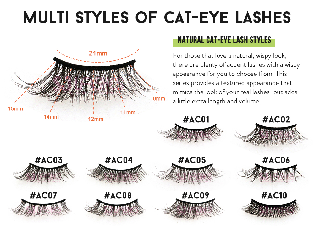 MULTI STYLES OF CAT-EYE LASHES