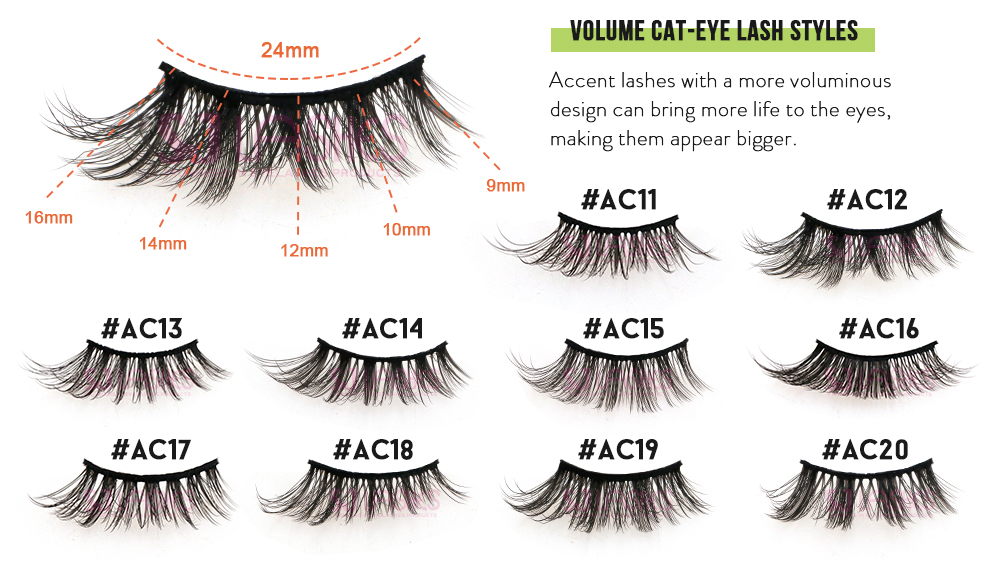 MULTI STYLES OF CAT-EYE LASHES