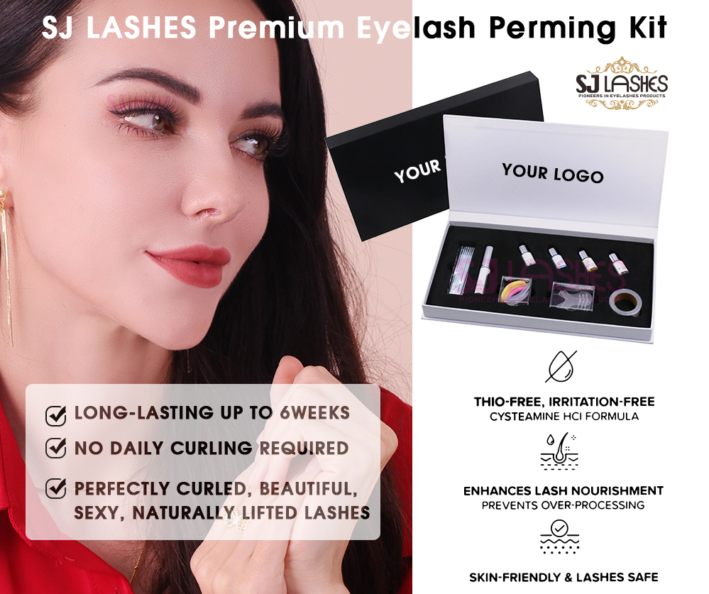 Unlock Effortlessly Gorgeous Lashes with SJ LASHES Premium Eyelash Perming Kit!