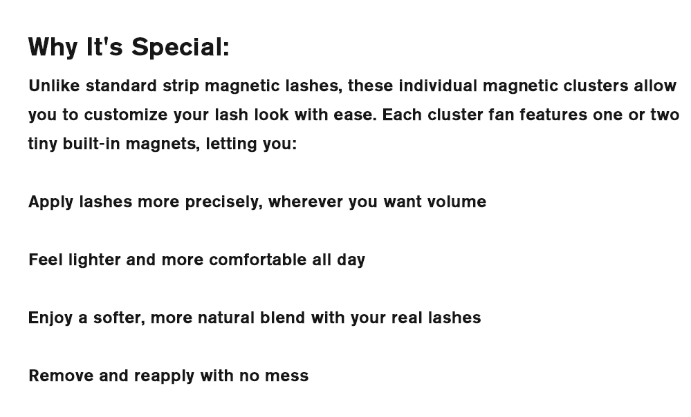 Effortless Magnetic Individuals Cluster Lashes: Fast, Flexible, Easy to Glam