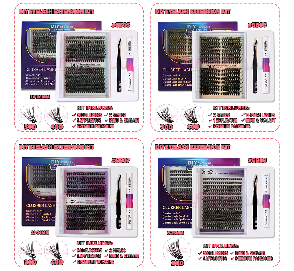 SJ LASHES DIY Eyelash Extension Kit: 30D SJ LASHES DIY Eyelash Extension Kit: 30D
