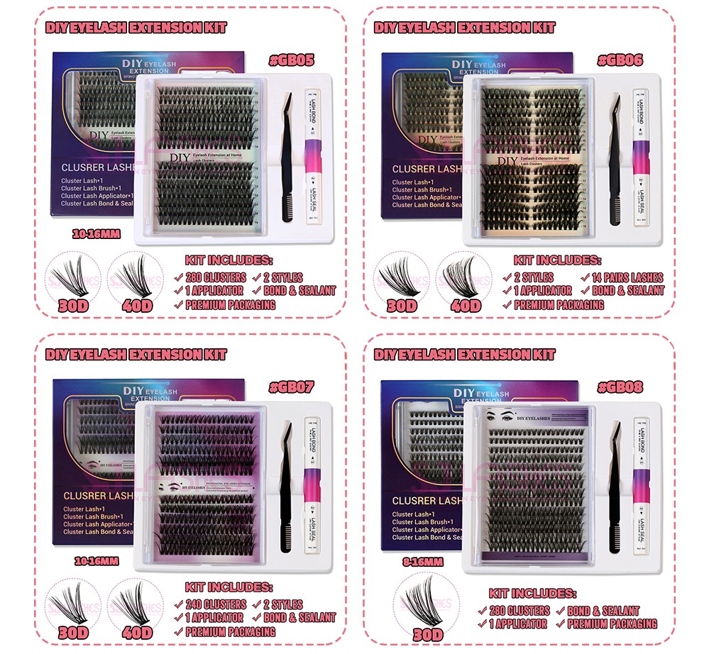 SJ LASHES DIY Eyelash Extension Kit SJ LASHES DIY Eyelash Extension Kit