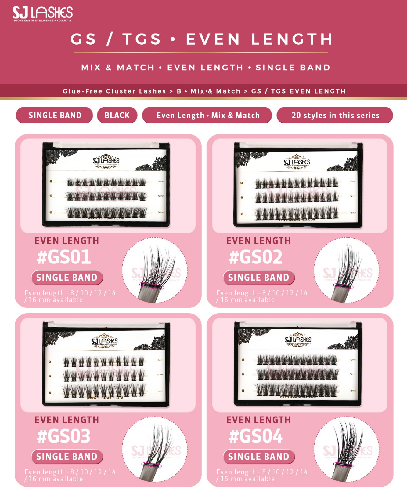 GS · TGS EVEN LENGTH GS · TGS EVEN LENGTH
