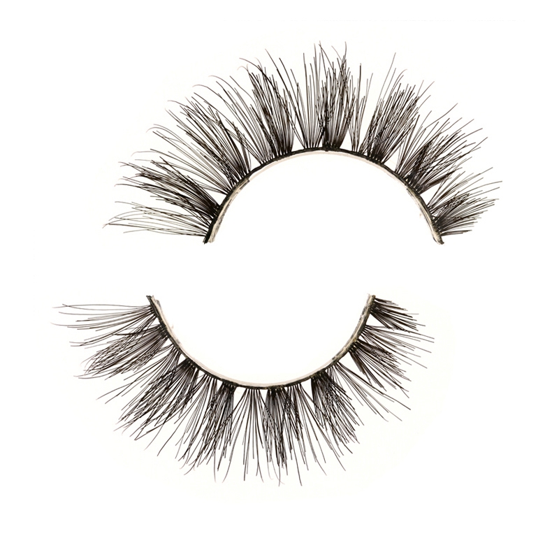 Black Cotton Band Human Hair Lashes #DHT01