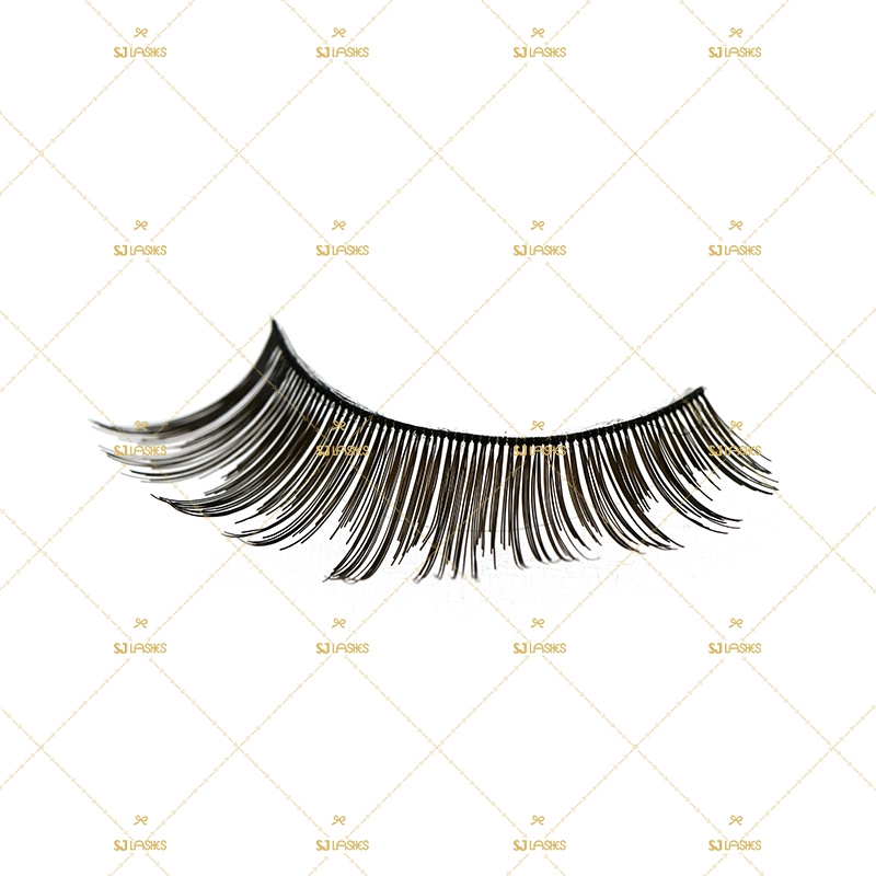 Soft Clear Band Human Hair Lashes #PHT103