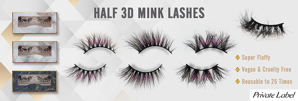 Half 3D Mink Lashes
