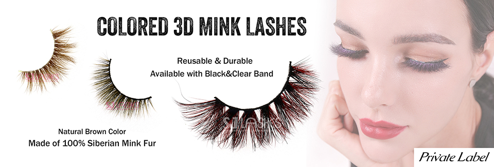 Colored 3D Mink Lashes