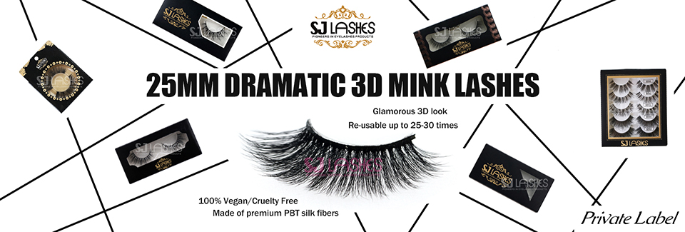 25mm Dramatic 3D Faux Mink Lashes