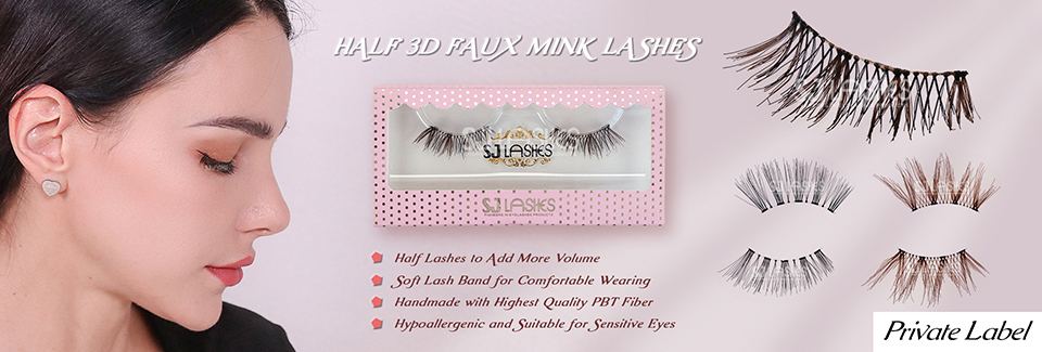 Half 3D Faux Mink Lashes