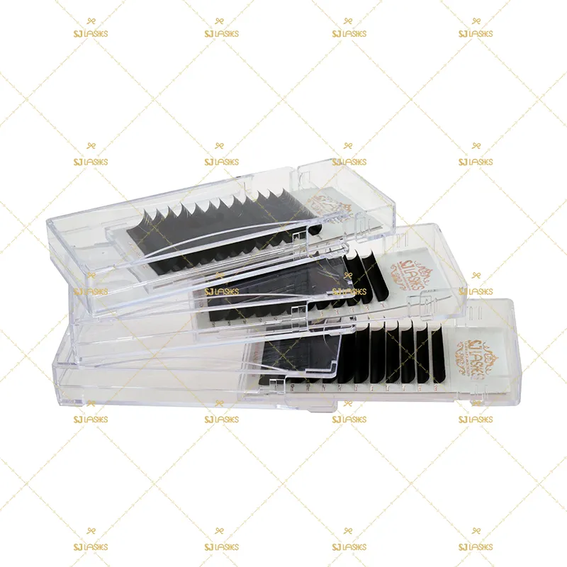 Multi-Layered Acrylic Reusable Lash Tray for Eyelash Extensions