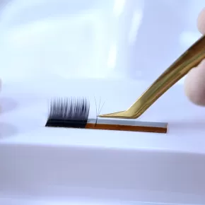 Private Label Individual Eyelash Extensions/Pre-made Volume Fan Lashes Own Logo Back Card