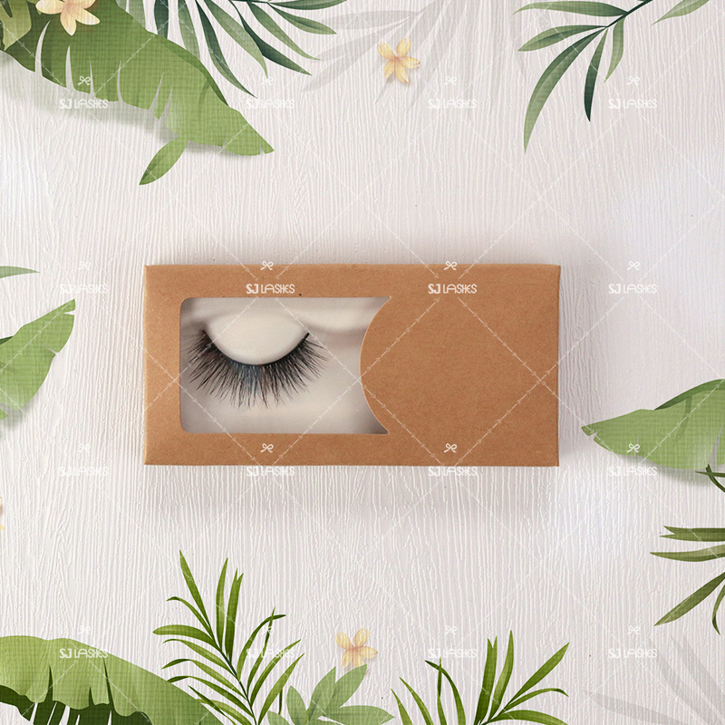 3D Plant Fibre Lashes with Biodegradable Custom Eyelash Box Option