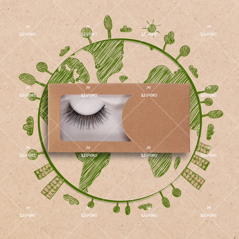 3D Plant Fibre Lashes with Biodegradable Custom Eyelash Box Option