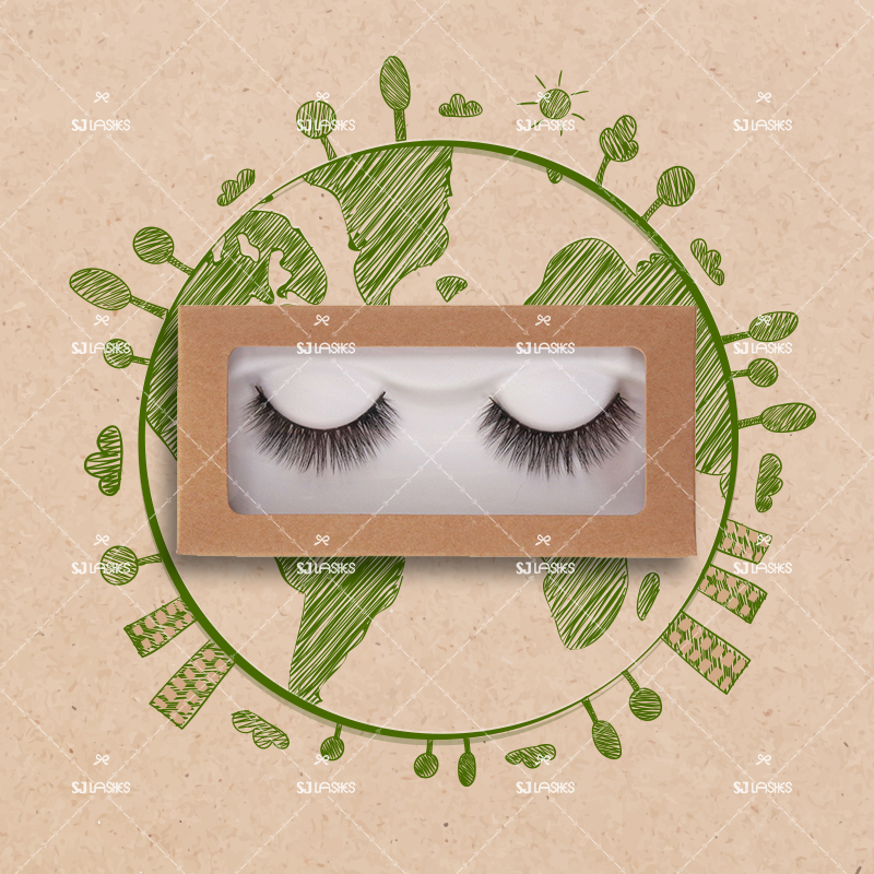 3D Plant Fibre Lashes with Biodegradable Custom Eyelash Box Option