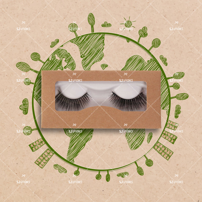 3D Plant Fibre Lashes with Biodegradable Custom Eyelash Box Option