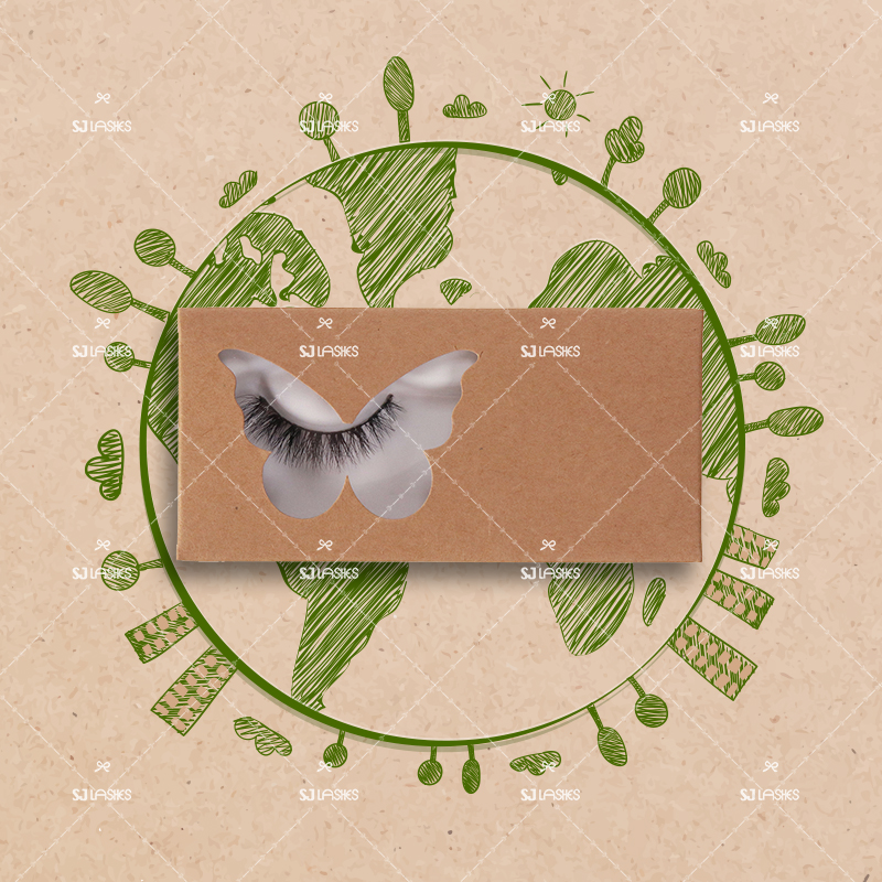 3D Plant Fibre Lashes with Biodegradable Custom Eyelash Box Option