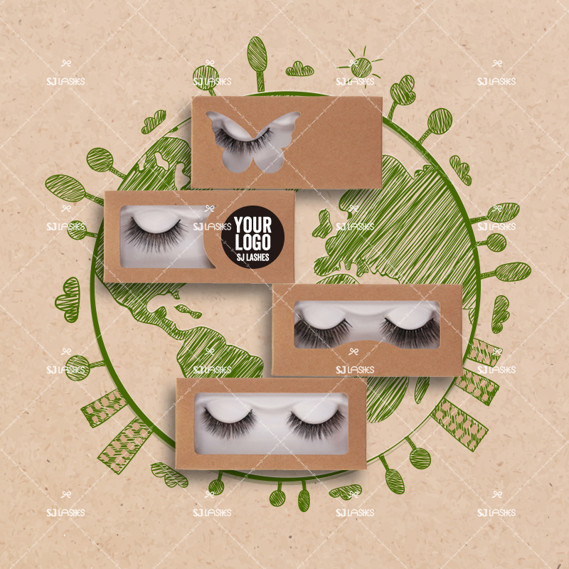 3D Plant Fibre Lashes with Biodegradable Custom Eyelash Box Option