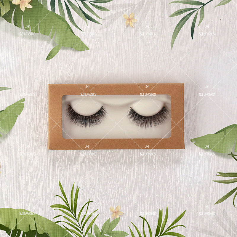 4D Plant Fibre Lashes with Biodegradable Custom Eyelash Box Option