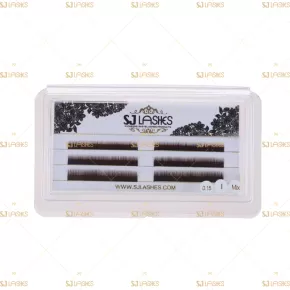 Dark Brown Color Bottom Eyelash Extensions