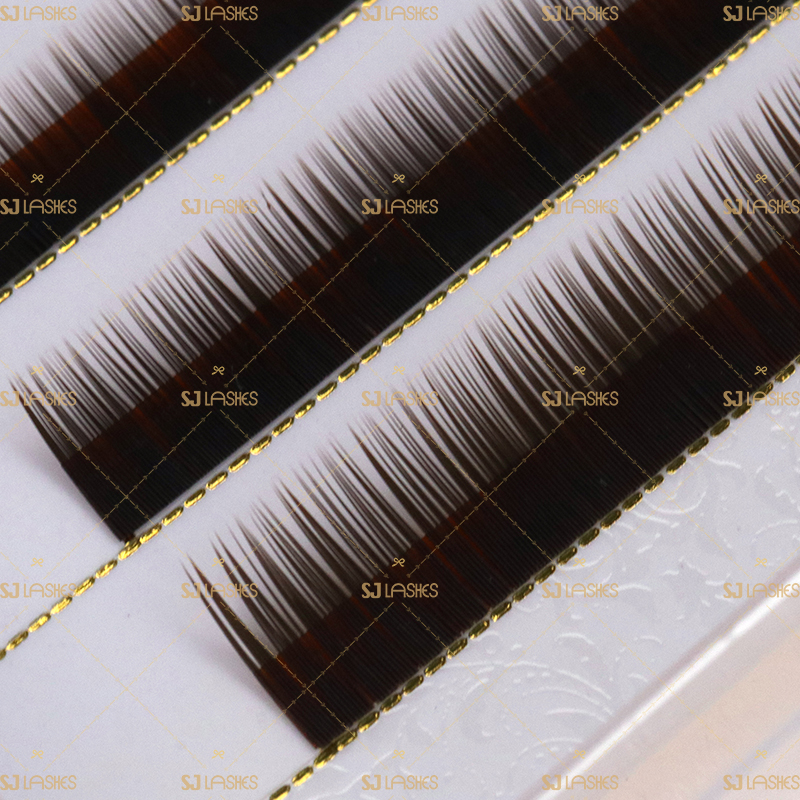 Dark Brown Color Bottom Eyelash Extensions