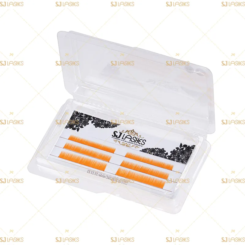 Goldish Color Bottom Eyelash Extensions