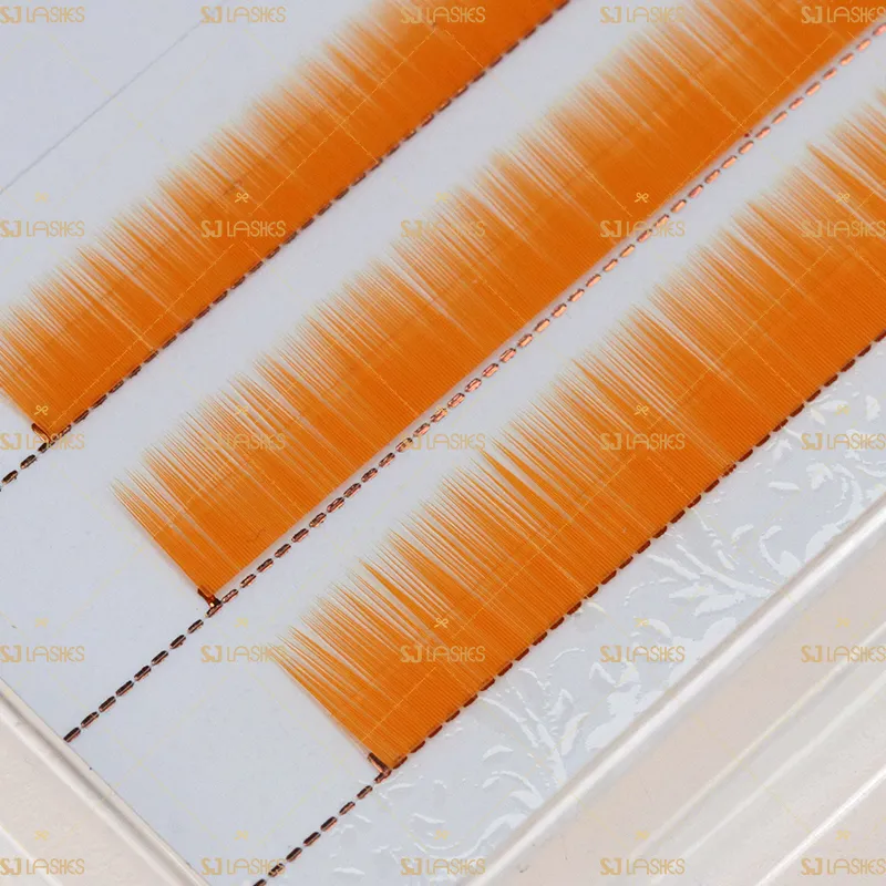Goldish Color Bottom Eyelash Extensions
