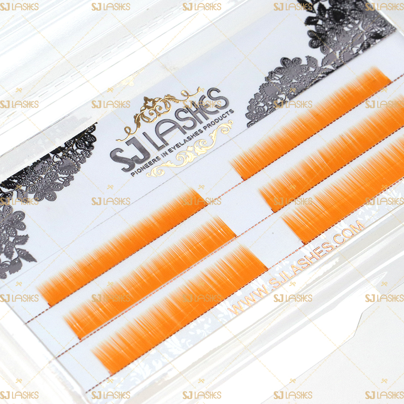 Goldish Color Bottom Eyelash Extensions