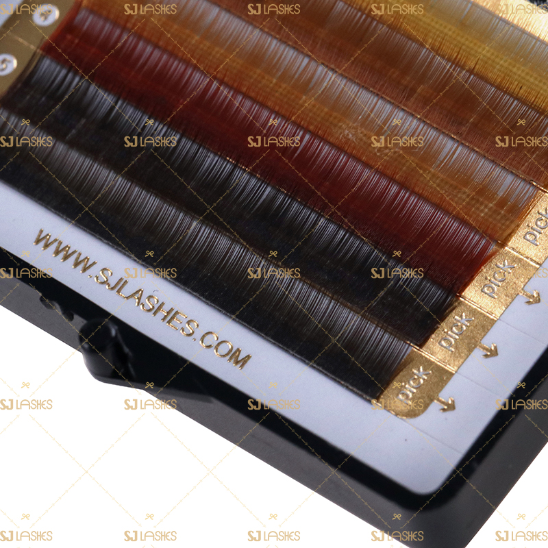 Multy Color Eyebrow Extensions with Mini Sample Case