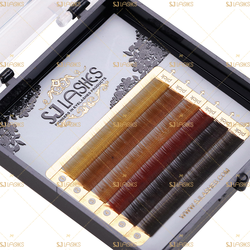 Multy Color Eyebrow Extensions with Mini Sample Case