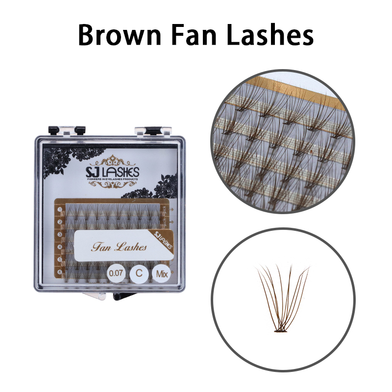 Brown Fan Lashes