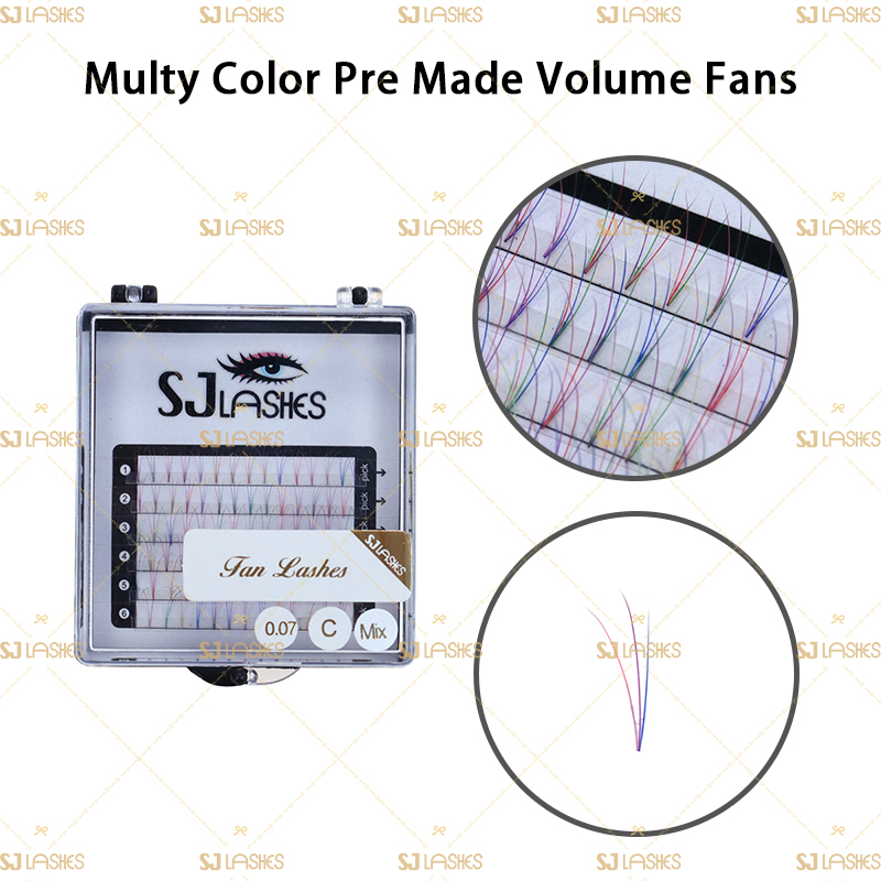 Multy Color Pre Made Volume Fans