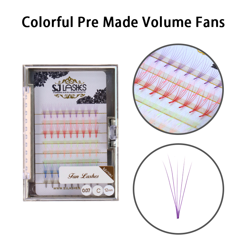 Colorful Pre Made Volume Fans