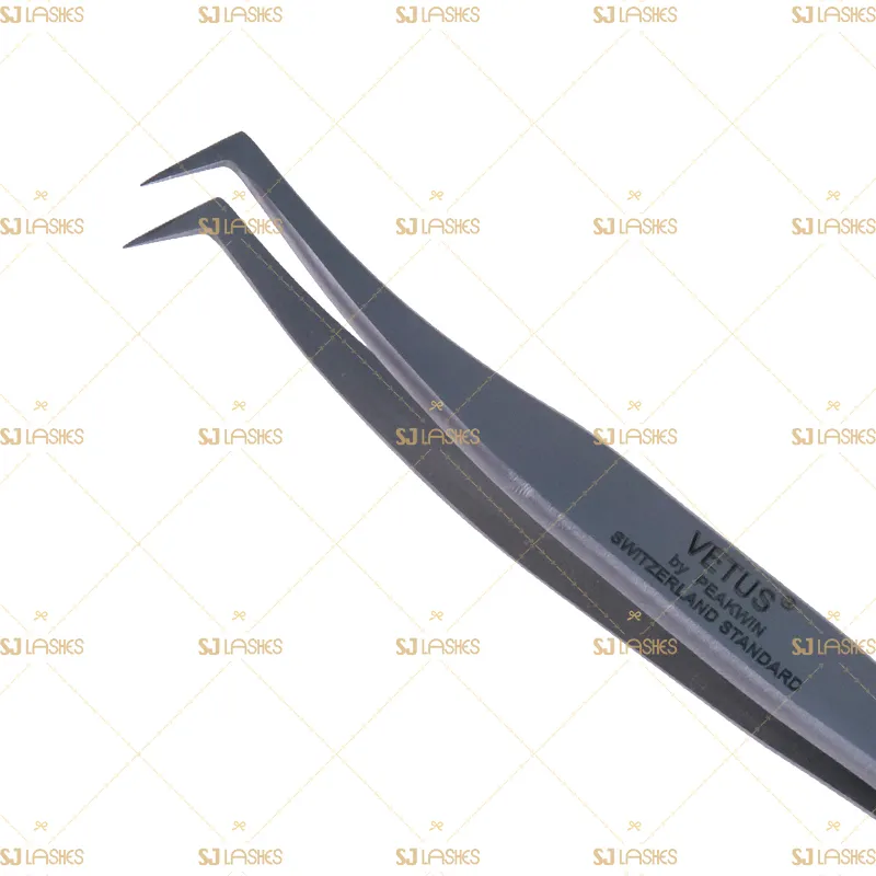 L Shape 45°Pro Fan Tweezers for Mega Volume Lash Extensions #TTLA02