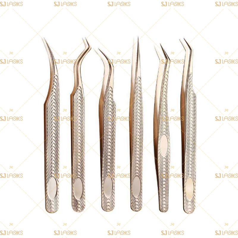 S Shape Tweezers for Fan Lashes and Volume Lashes #TTSK04