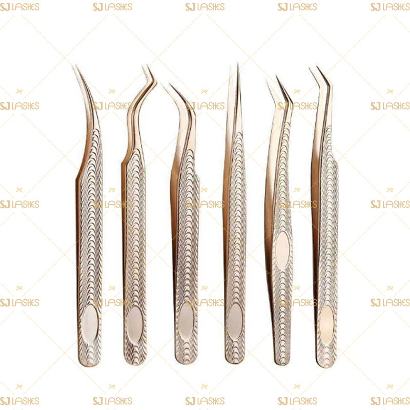 S Shape Tweezers for Fan Lashes and Volume Lashes #TTSK05