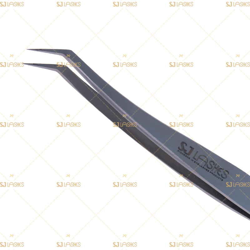 L Shape 45°Pro Fan Tweezers for Mega Volume Lash Extensions #TTVO01