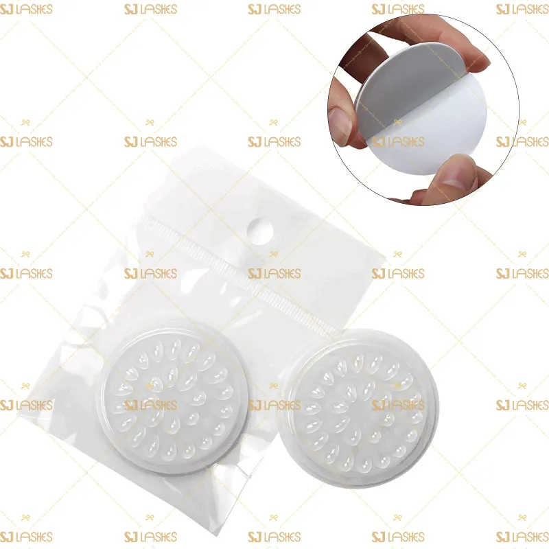 Small Size Disposable Glue  and Lash Holder with Base #EGCN03