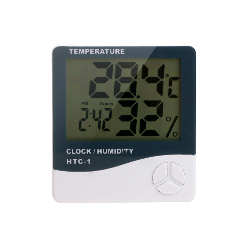 Lash Extensions Hygrometer with Clock &  Alarm - Temperature & Humidity Reading #TGHM01