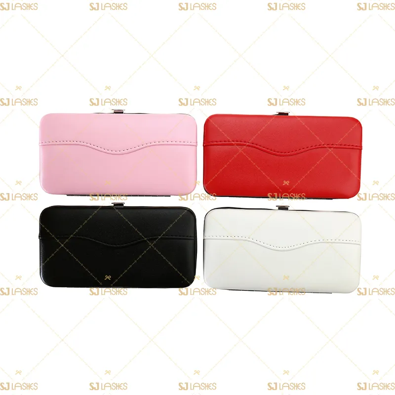 Magetic Leather Eyelash Tweezer Case #TWZF03