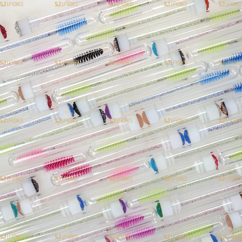 Reusable Crystal Mascara Tubes With Brush #TMBW07