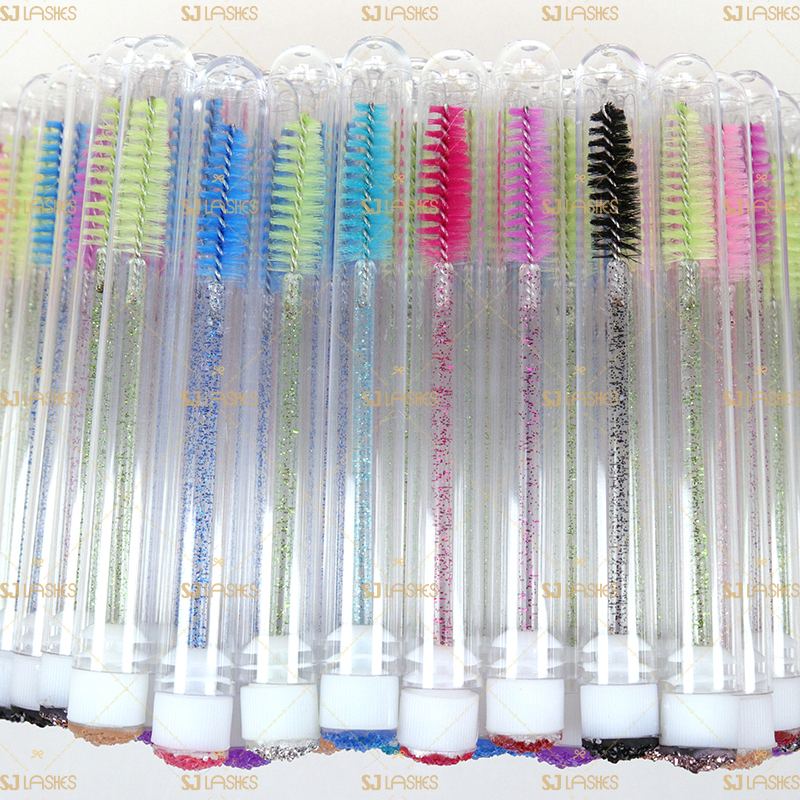 Reusable Crystal Mascara Tubes With Brush #TMBW07