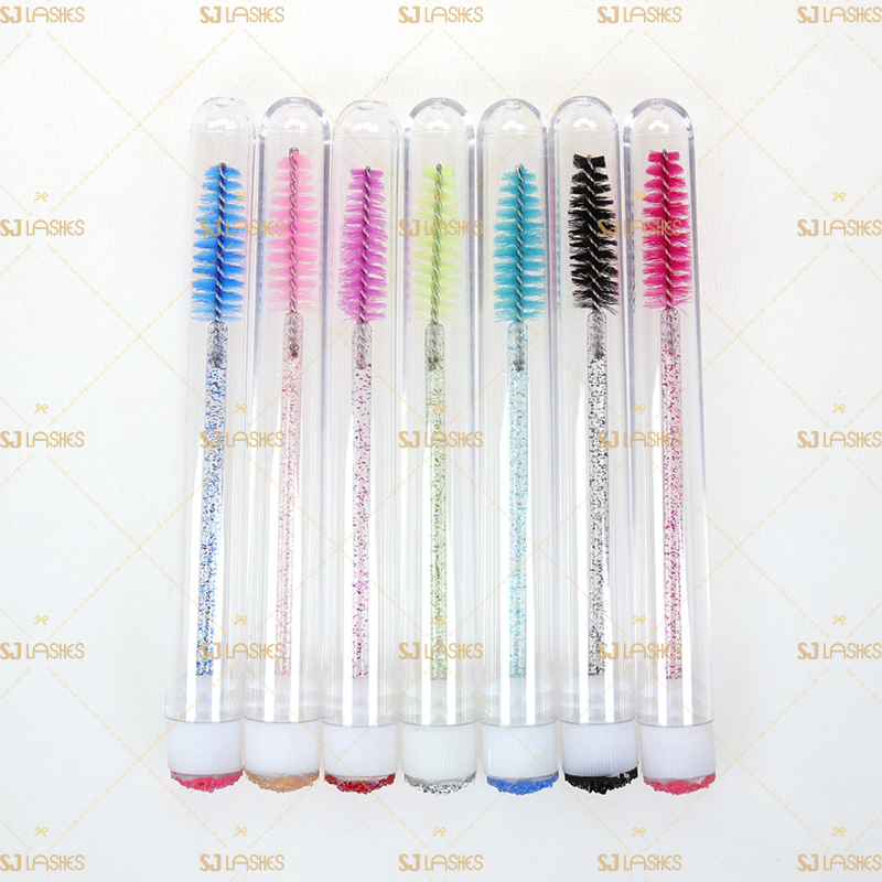 Reusable Crystal Mascara Tubes With Brush #TMBW07