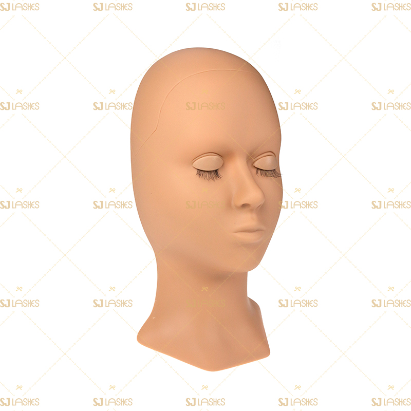 Silicone Mannequin Model Head With Practice False Eyelashes Training Set  #TPMR02