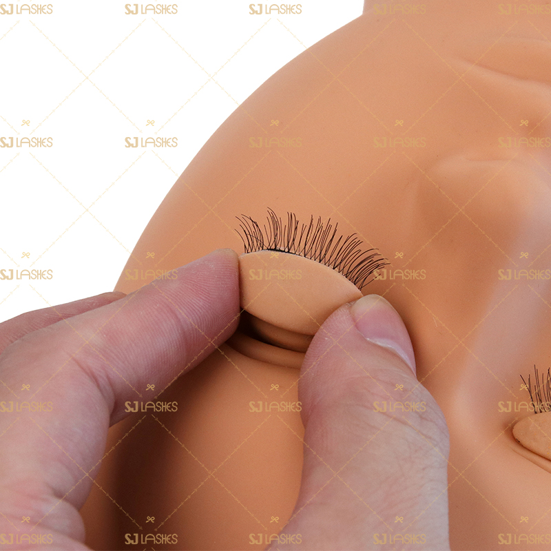 Silicone Mannequin Model Head With Practice False Eyelashes Training Set  #TPMR02