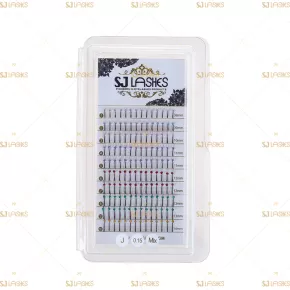 One Side Crystal Decorated W Shape Lashes