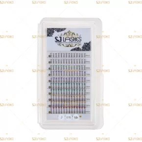 Two Sides Crystal Decorated W Shape Lashes